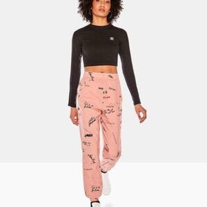 Adidas Pink Jogger Track Pants Relaxed Fit